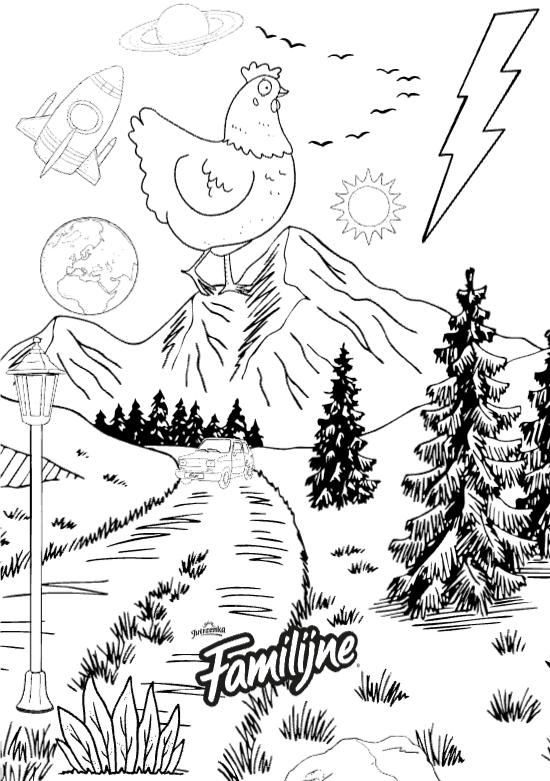 Taka kraina Kuraków-co tu się dzieje na tej kolorowance